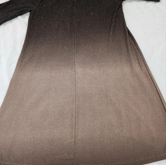 VENUS Black and Brown Ombre Mini Dress - Picture 3 of 4